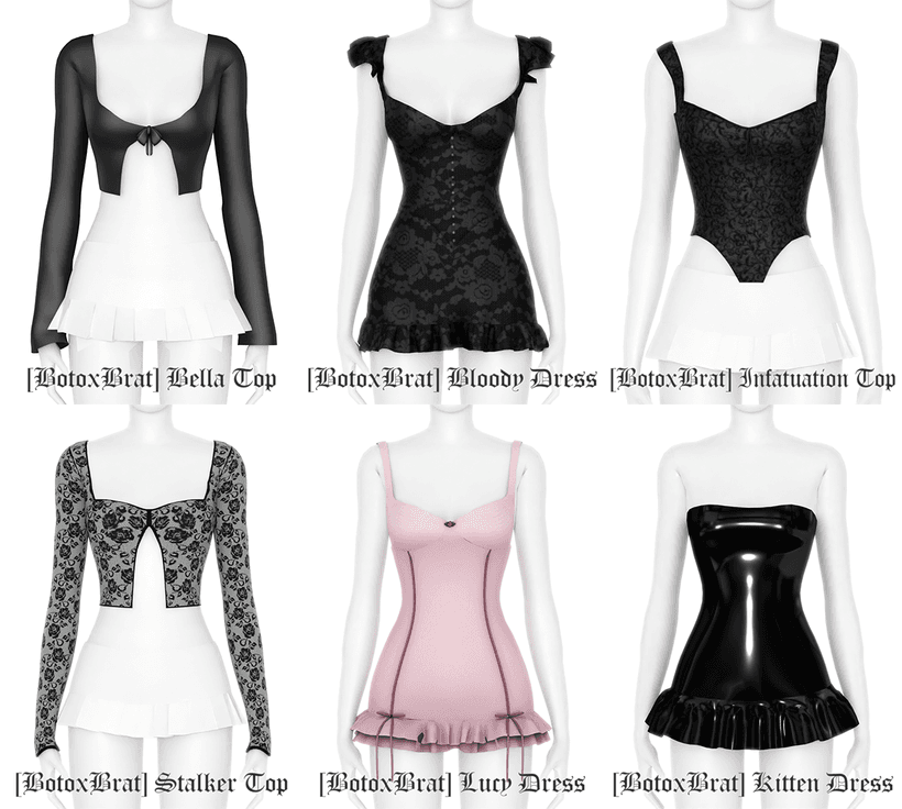 Галерея мода Сет одежды Vampira Set #1